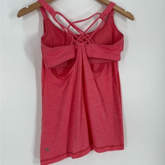 Lululemon Sunset Salutation Tank in Heathered Pink Lemonade / Pink Lemonade | 6 - Picture 5 of 8